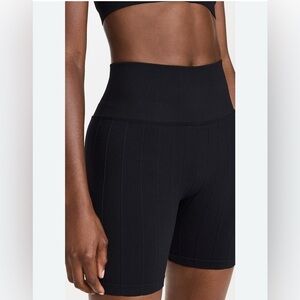 SPIRITUAL GANGSTER Amura wide rib woman stretch comfort black biker short XS/S
